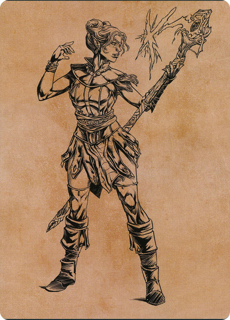 {Neera, Wild Mage Art Card}\nArt Series\nSingle\nMagic The Gathering