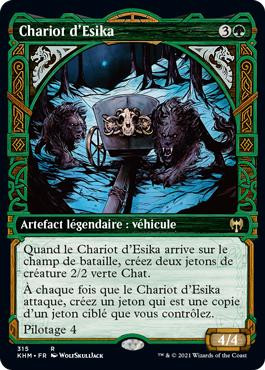 Esika's Chariot (Showcase)\nKaldheim - Variants - French\nSingle\nMagic The Gathering