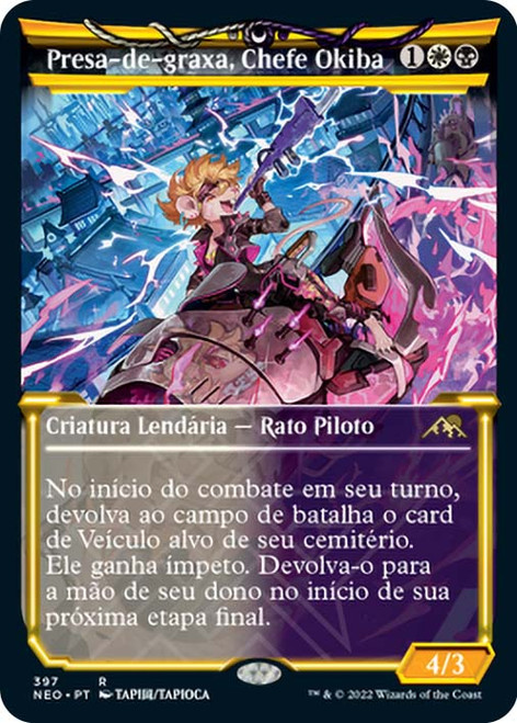Greasefang, Okiba Boss (Showcase)\nKamigawa: Neon Dynasty - Variants - Portuguese\nSingle\nMagic The Gathering