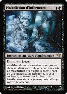 Curse of Misfortunes\nDark Ascension - French\nSingle\nMagic The Gathering