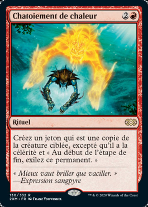 Heat Shimmer\nDouble Masters - French\nSingle\nMagic The Gathering