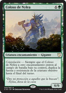 Nylea's Colossus\nCommander: 2018 Edition - Spanish\nSingle\nMagic The Gathering