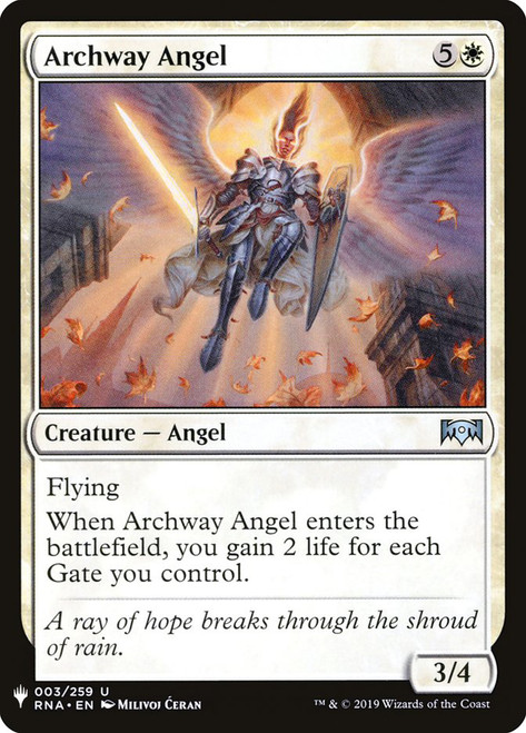 Archway Angel\nMystery Booster / The List\nSingle\nMagic The Gathering