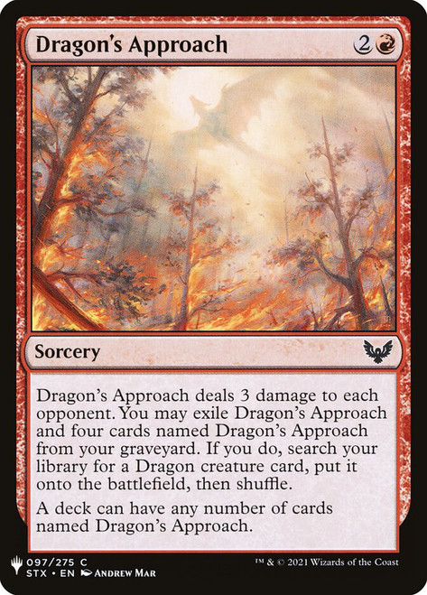 Dragon's Approach\nMystery Booster / The List\nSingle\nMagic The Gathering