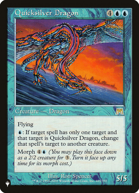 MTG 水銀のドラゴン/Quicksilver Dragon FOIL ONS QuicksilverDragon__38133.