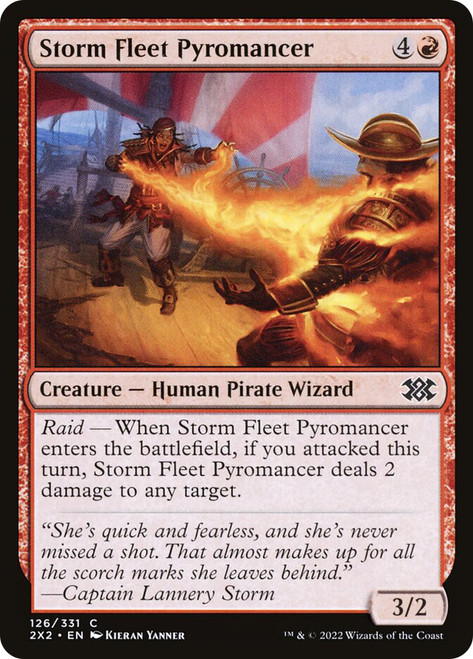 Storm Fleet Pyromancer
Double Masters 2022
Single
Magic: The Gathering