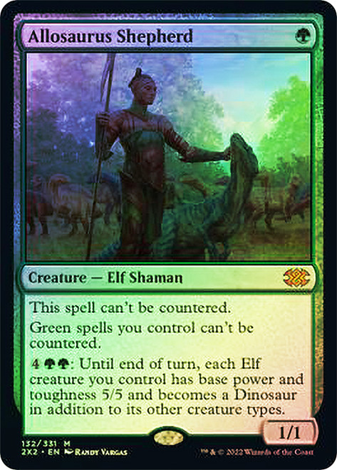 mtg Allosaurus Shepherd/アロサウルス飼い　エラーカード EX+](フルアート)アロサウルス飼い/Allosaurus Shepherd《日本語