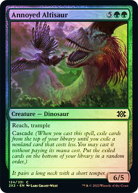 Annoyed Altisaur\nDouble Masters 2022\nSingle\nMagic The Gathering