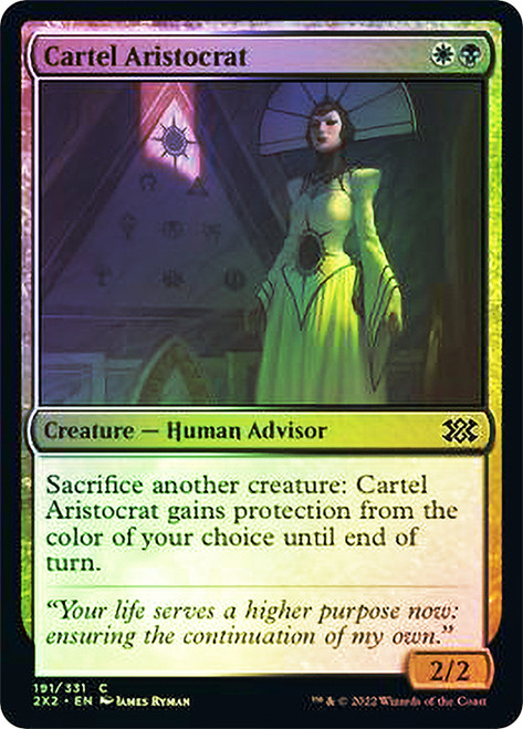 Cartel Aristocrat\nDouble Masters 2022\nSingle\nMagic The Gathering