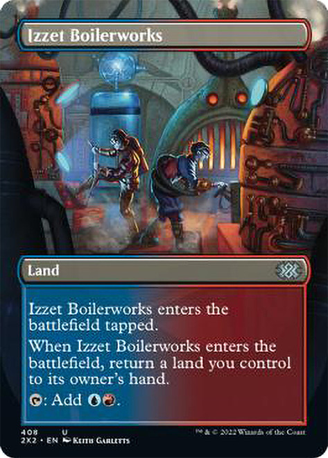 Izzet Boilerworks (Borderless)\nDouble Masters 2022 - Variants\nSingle\nMagic The Gathering