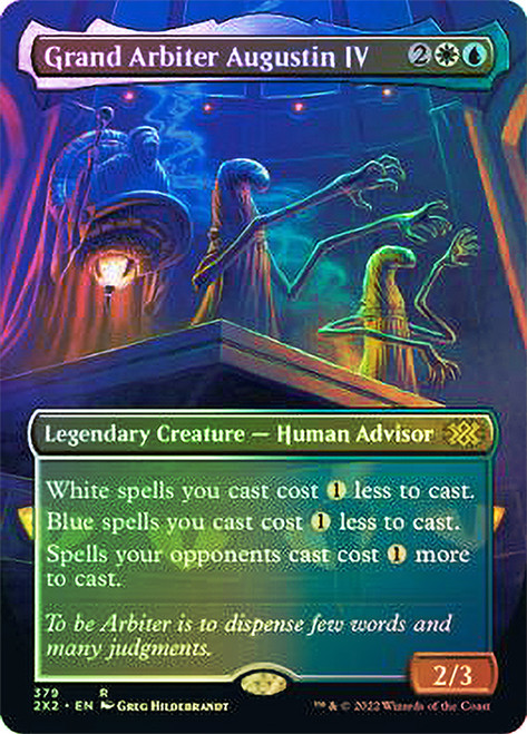 Grand Arbiter Augustin IV (Borderless)\nDouble Masters 2022 - Variants\nSingle\nMagic The Gathering
