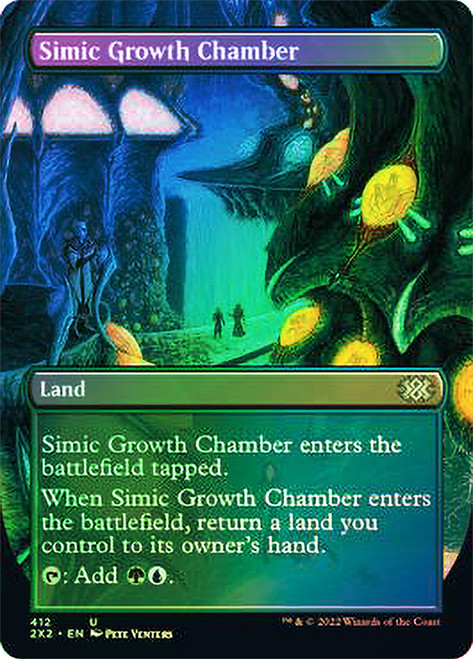 Simic Growth Chamber (Borderless)\nDouble Masters 2022 - Variants\nSingle\nMagic The Gathering