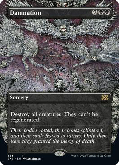 Damnation (Borderless) | Double Masters 2022 - Variants