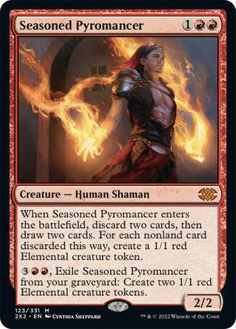 Seasoned Pyromancer\nDouble Masters 2022\nSingle\nMagic The Gathering