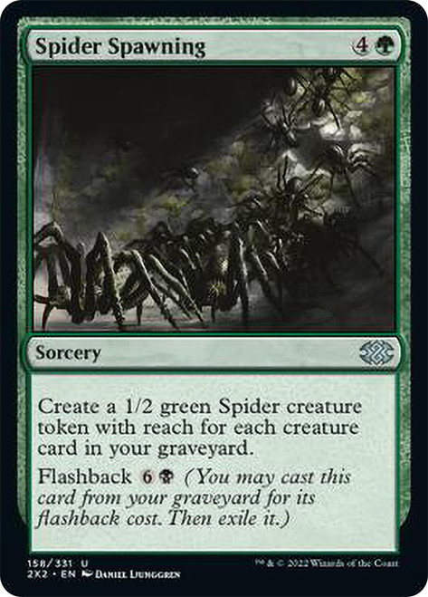 Spider Spawning\nDouble Masters 2022\nSingle\nMagic The Gathering