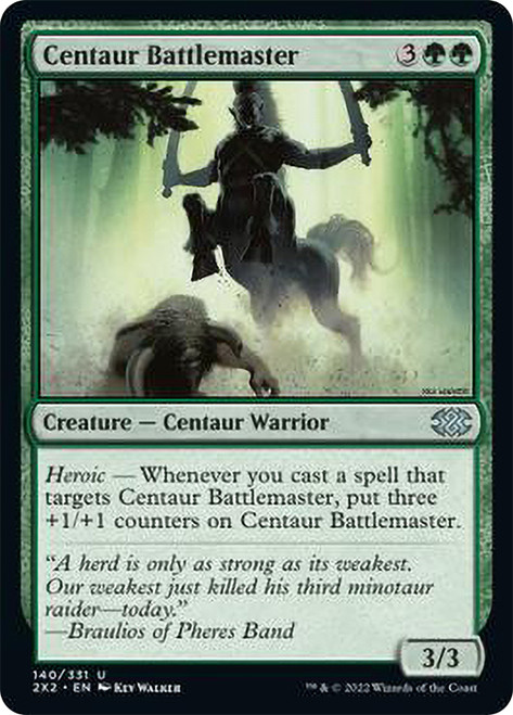 Centaur Battlemaster\nDouble Masters 2022\nSingle\nMagic The Gathering