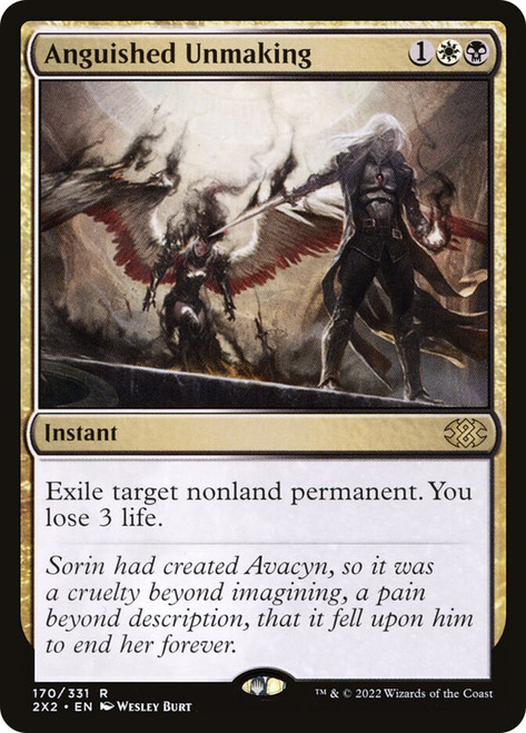 Anguished Unmaking
Double Masters 2022
Single
Magic: The Gathering