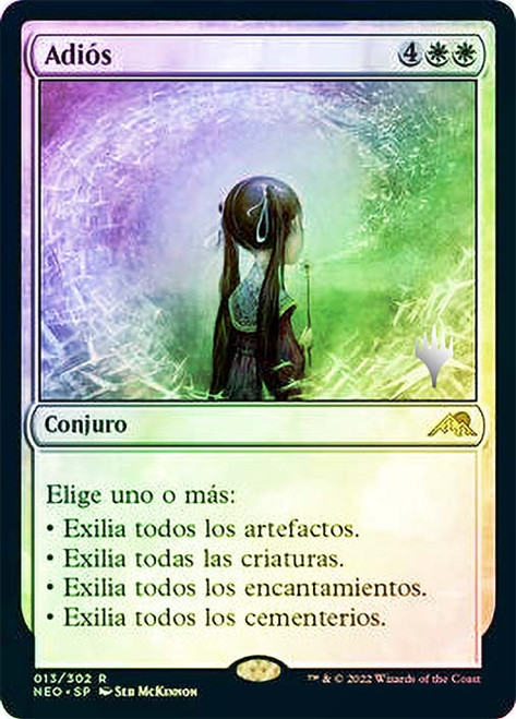 Farewell (Promo Pack) (Kamigawa: Neon Dynasty)\nPromo: Planeswalker Stamped - Spanish\nSingle\nMagic The Gathering