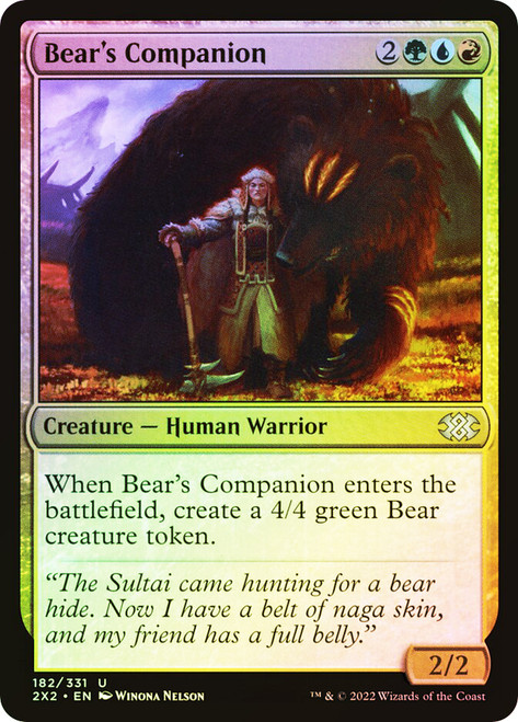 Bear's Companion
Double Masters 2022
Single
Magic: The Gathering