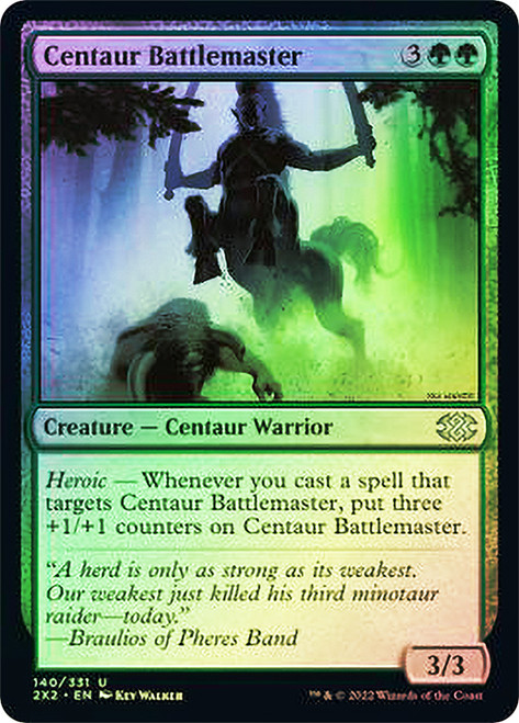 Centaur Battlemaster\nDouble Masters 2022\nSingle\nMagic The Gathering