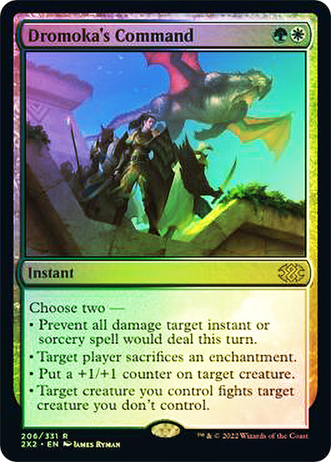 Dromoka's Command\nDouble Masters 2022\nSingle\nMagic The Gathering