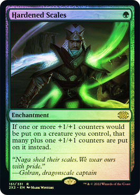 Hardened Scales\nDouble Masters 2022\nSingle\nMagic The Gathering