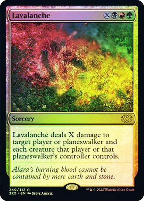 Lavalanche\nDouble Masters 2022\nSingle\nMagic The Gathering