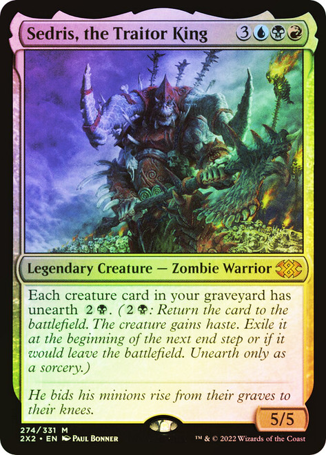 Sedris, the Traitor King (#274)
Double Masters 2022
Single
Magic: The Gathering