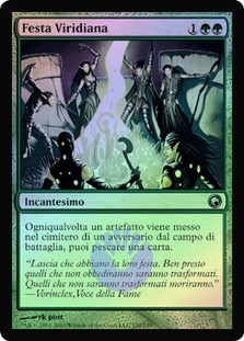 Viridian Revel\nScars of Mirrodin - Italian\nSingle\nMagic The Gathering