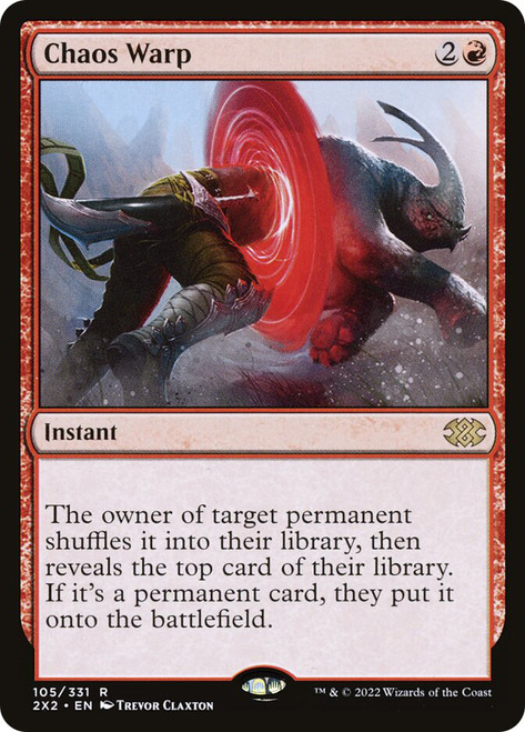 Chaos Warp
Double Masters 2022
Single
Magic: The Gathering