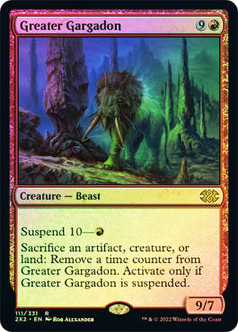 Greater Gargadon\nDouble Masters 2022\nSingle\nMagic The Gathering