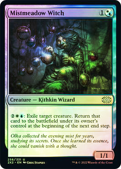 Mistmeadow Witch\nDouble Masters 2022\nSingle\nMagic The Gathering