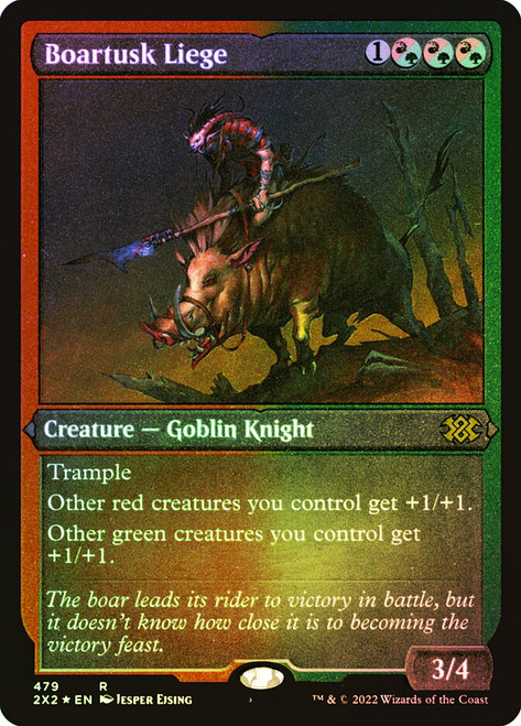 Boartusk Liege
Double Masters 2022
Single
Magic: The Gathering