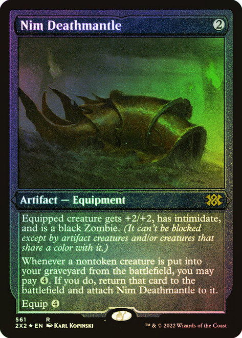 Nim Deathmantle (Foil Etched)\nDouble Masters 2022 - Alternate Foil\nSingle\nMagic The Gathering