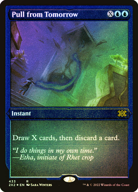 Pull from Tomorrow (Foil Etched)\nDouble Masters 2022 - Alternate Foil\nSingle\nMagic The Gathering