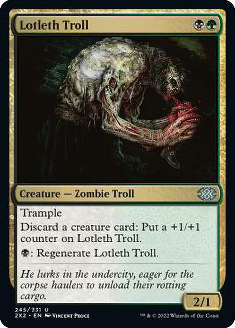 Lotleth Troll\nDouble Masters 2022\nSingle\nMagic The Gathering