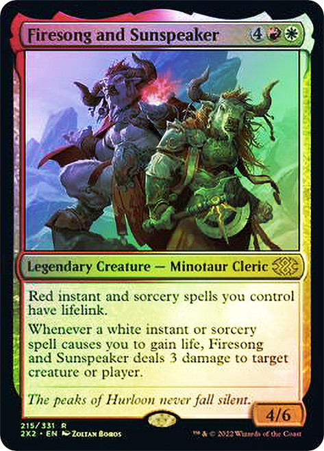Firesong and Sunspeaker\nDouble Masters 2022\nSingle\nMagic The Gathering