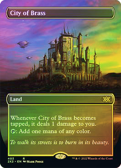 City of Brass (Borderless)\nDouble Masters 2022 - Variants\nSingle\nMagic The Gathering