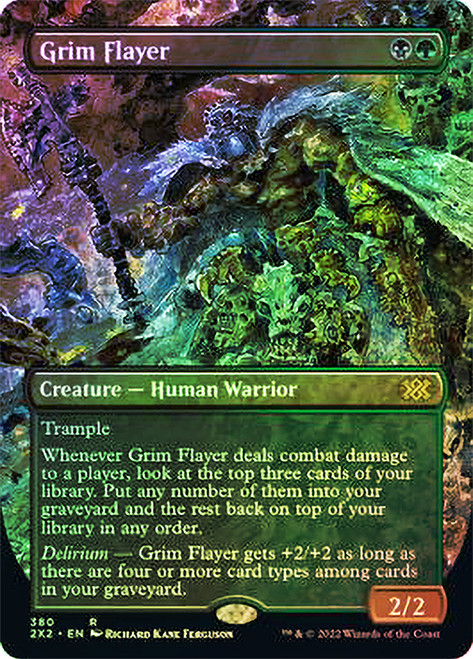 Grim Flayer (Borderless)\nDouble Masters 2022 - Variants\nSingle\nMagic The Gathering