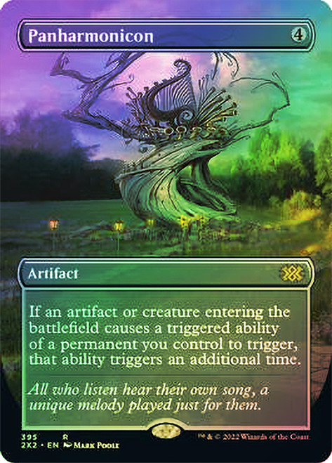 Panharmonicon (Borderless)\nDouble Masters 2022 - Variants\nSingle\nMagic The Gathering