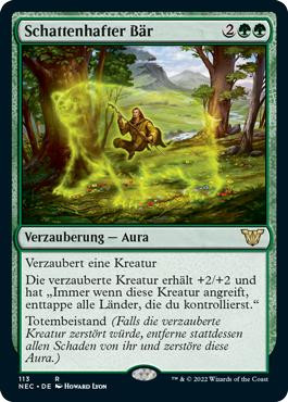 Bear Umbra\nKamigawa: Neon Dynasty Commander - German\nSingle\nMagic The Gathering