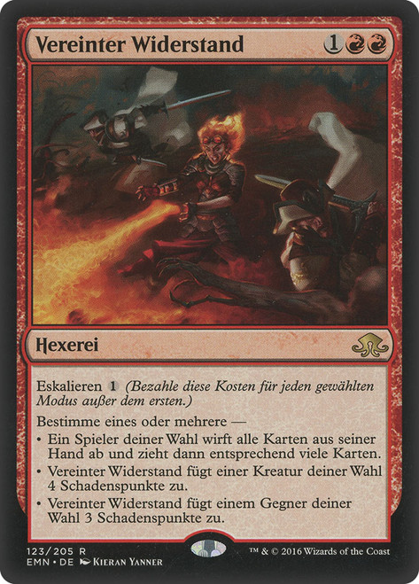 Collective Defiance\nEldritch Moon - German\nSingle\nMagic The Gathering