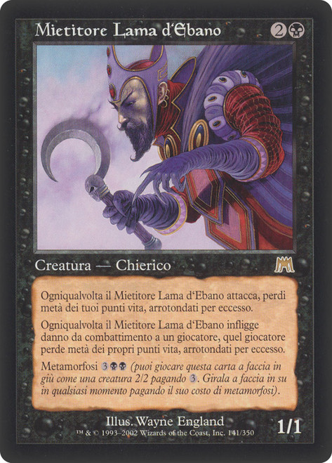 Ebonblade Reaper\nOnslaught - Italian\nSingle\nMagic The Gathering