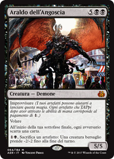 Herald of Anguish\nAether Revolt - Italian\nSingle\nMagic The Gathering