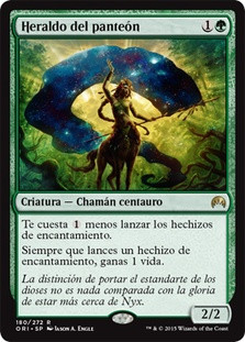 Herald of the Pantheon\nMagic Origins - Spanish\nSingle\nMagic The Gathering