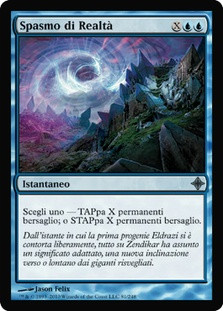Reality Spasm\nRise of the Eldrazi - Italian\nSingle\nMagic The Gathering