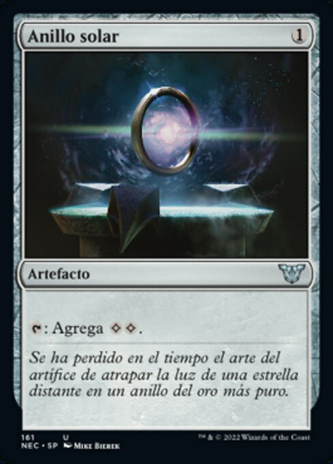 Sol Ring\nKamigawa: Neon Dynasty Commander - Spanish\nSingle\nMagic The Gathering