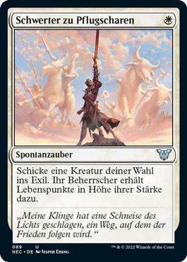 Swords to Plowshares\nKamigawa: Neon Dynasty Commander - German\nSingle\nMagic The Gathering