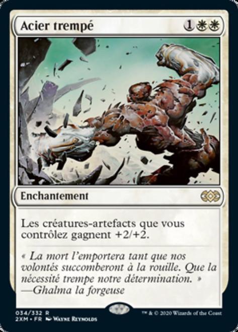 Tempered Steel\nDouble Masters - French\nSingle\nMagic The Gathering