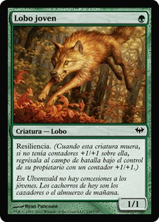 Young Wolf\nDark Ascension - Spanish\nSingle\nMagic The Gathering